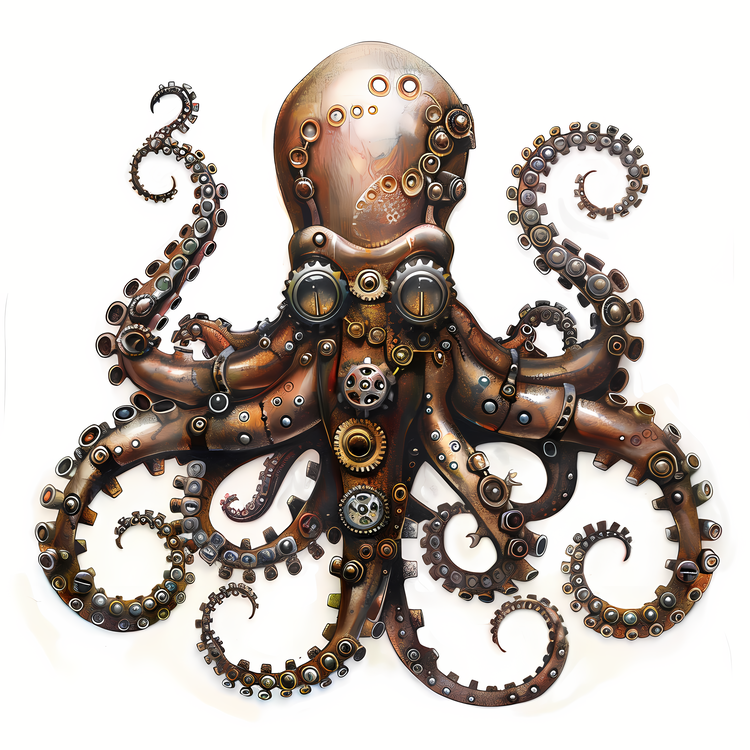 Steampunk,Octopus,Oceanic