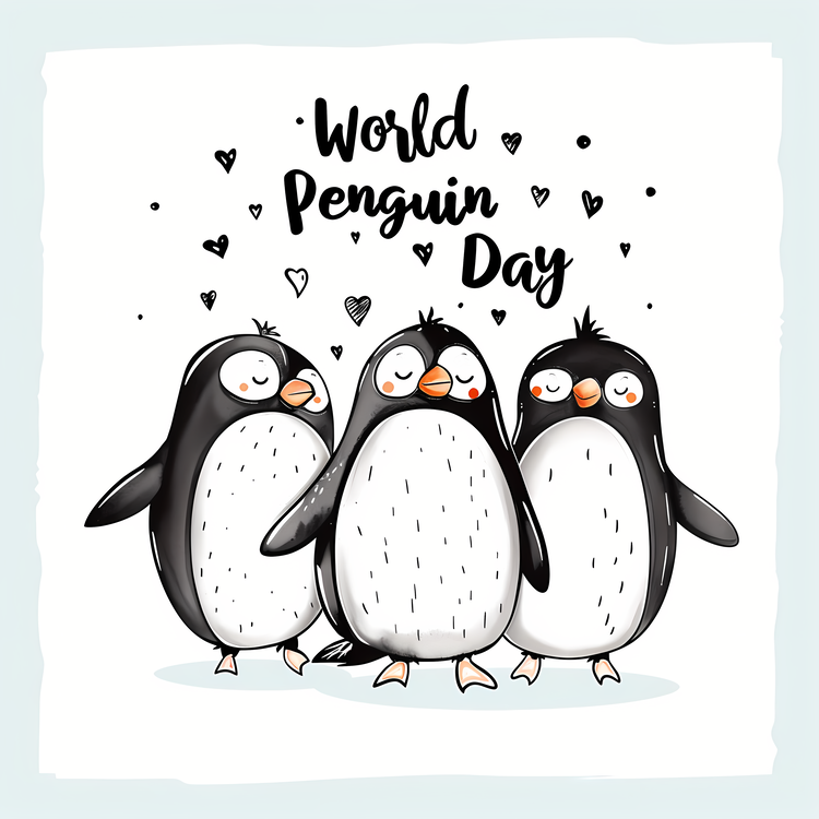 World Penguin Day,Penguins,Cartoon