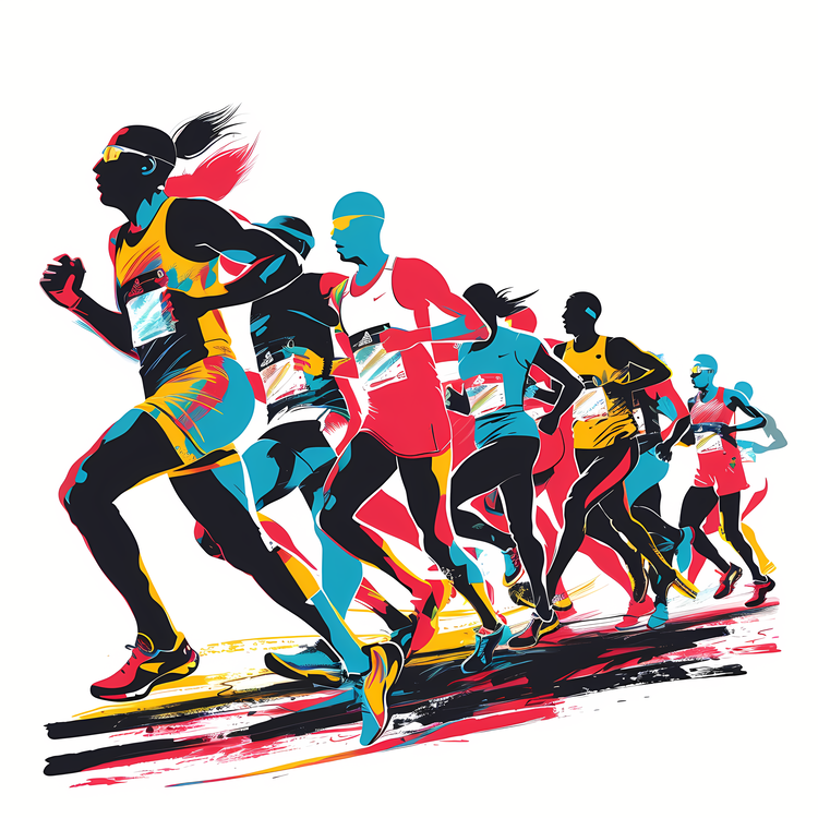 Marathon,Running,Colorful