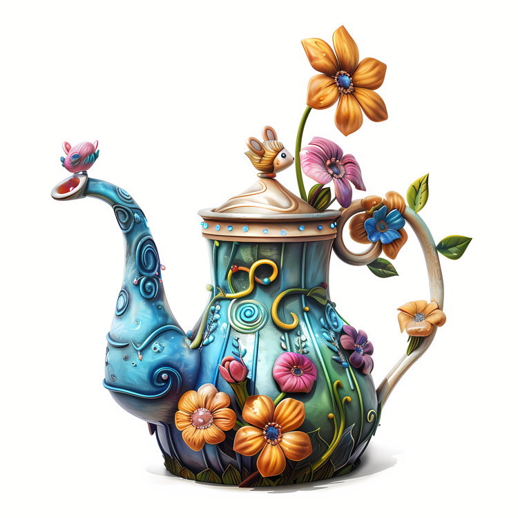 Garden Watercan,Teapot,Blue