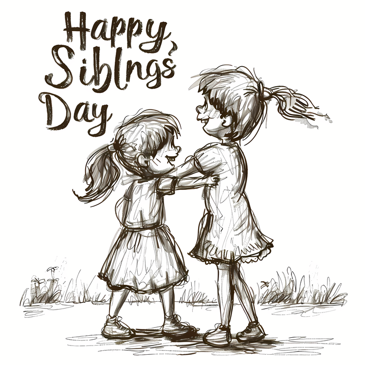 Happy Siblings Day,Handshake,Sisterly Love