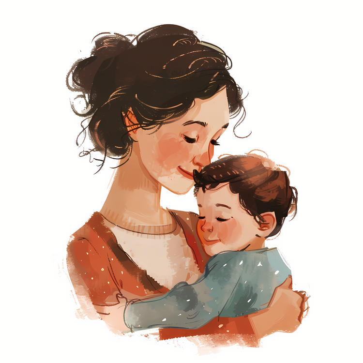 Mom,Mother Hugging Child,Emotional