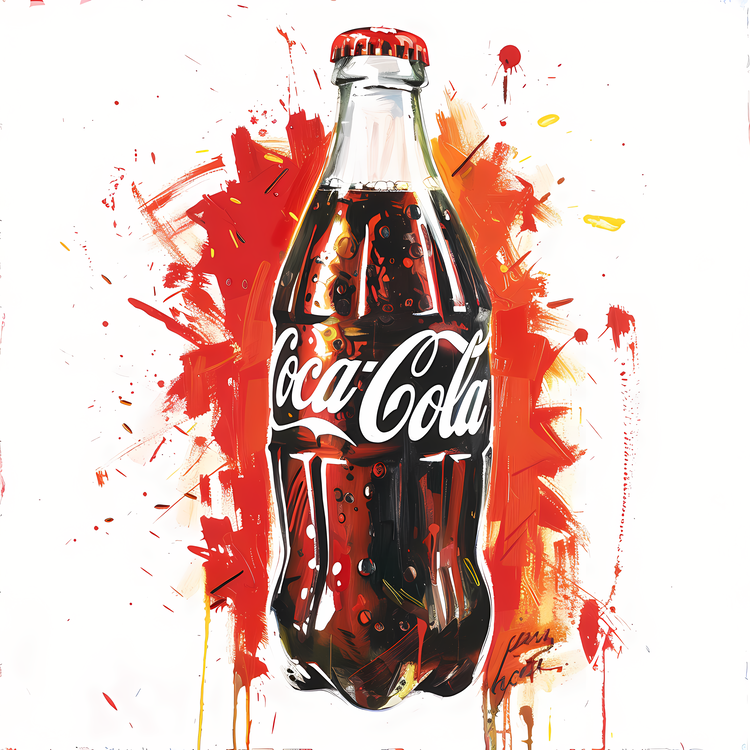 Coca Cola,Coca Cola Bottle,Red Stain