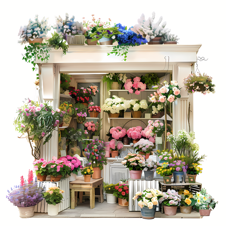 Spring Flower Store,Garden Center,Flower Shop