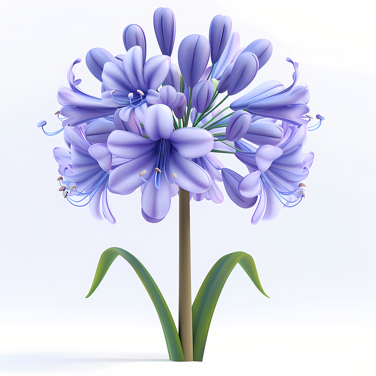 3d Cartoon Flowers,Purple Flowers,Stunningly Beautiful