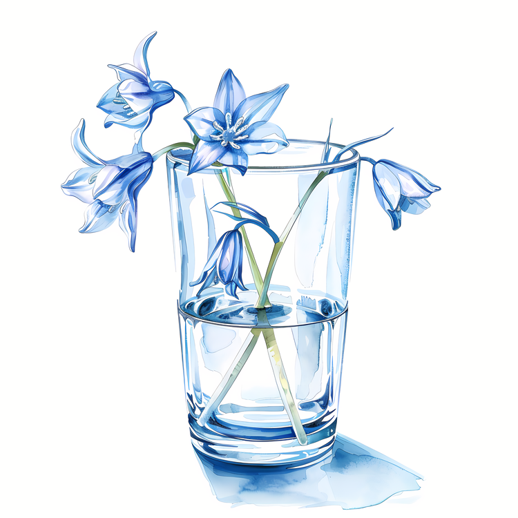 Bluebell Flower,Flower,Vase