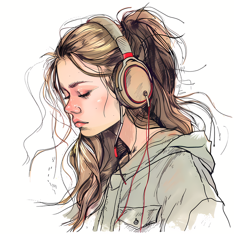 Listening To Music,Music,Headphones