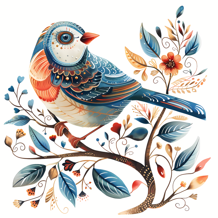 Bird Day,Colorful,Whimsical