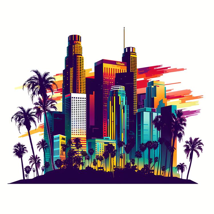 Los Angeles,Urban,Skyscrapers