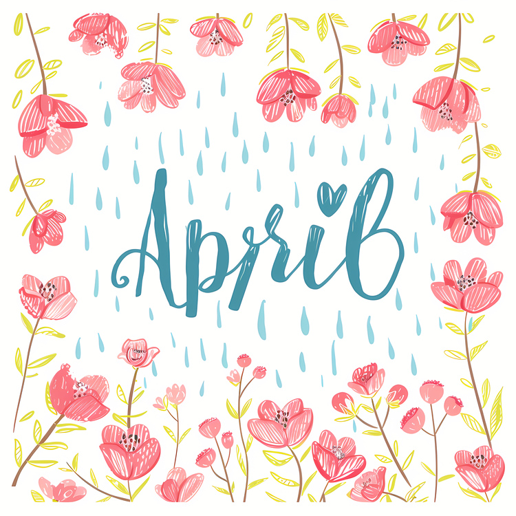 Hello April,Spring Flowers,Floral Bouquet
