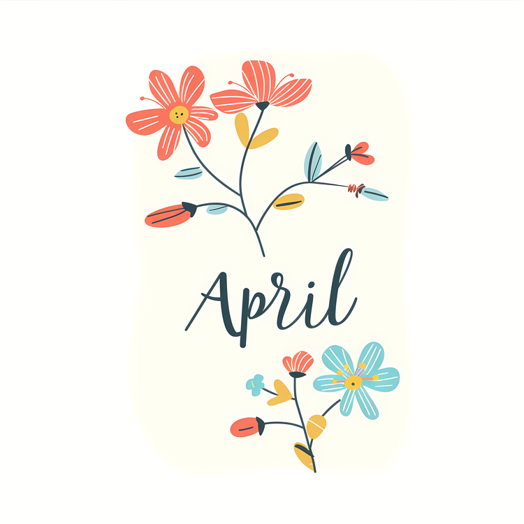 Hello April,Flower,Floral