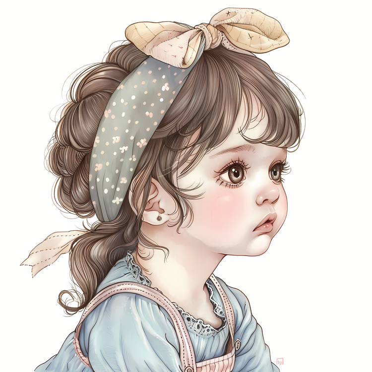 Baby Girl,Watercolor,Girl