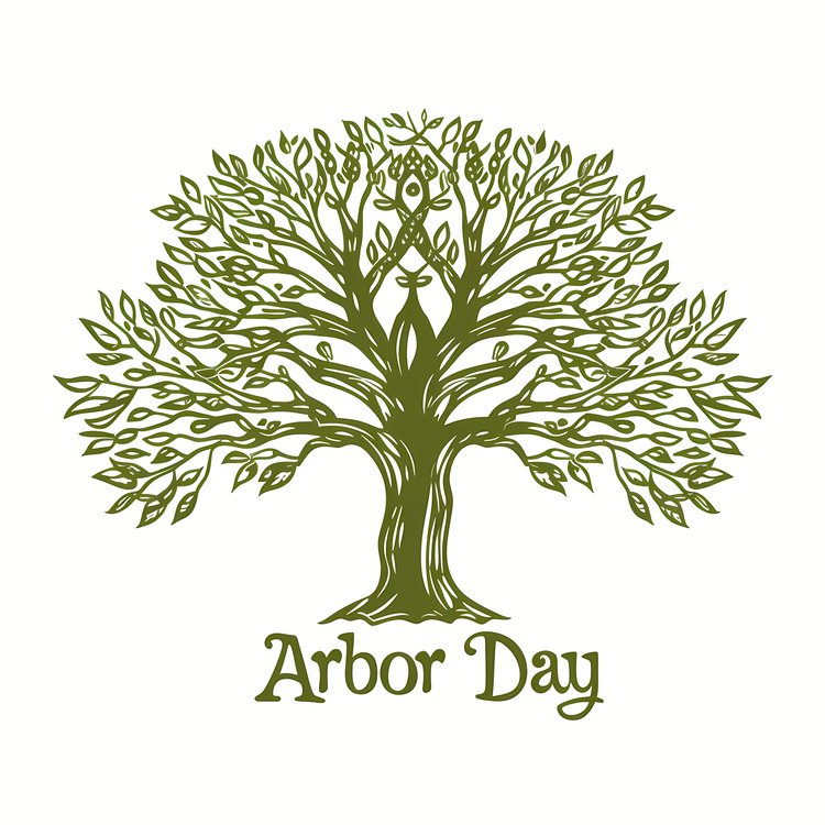 Arbor Day,Arbor Day Logo,Tree For Arbor Day