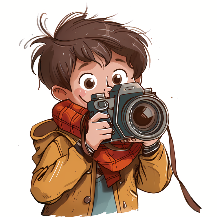 People With Camera,Taking Photo,Boy