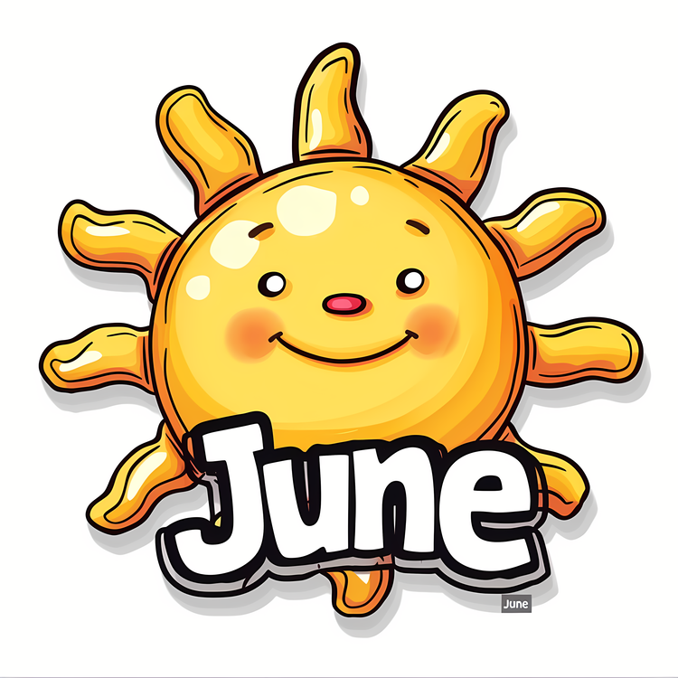 Hello June,Sun,Smiley