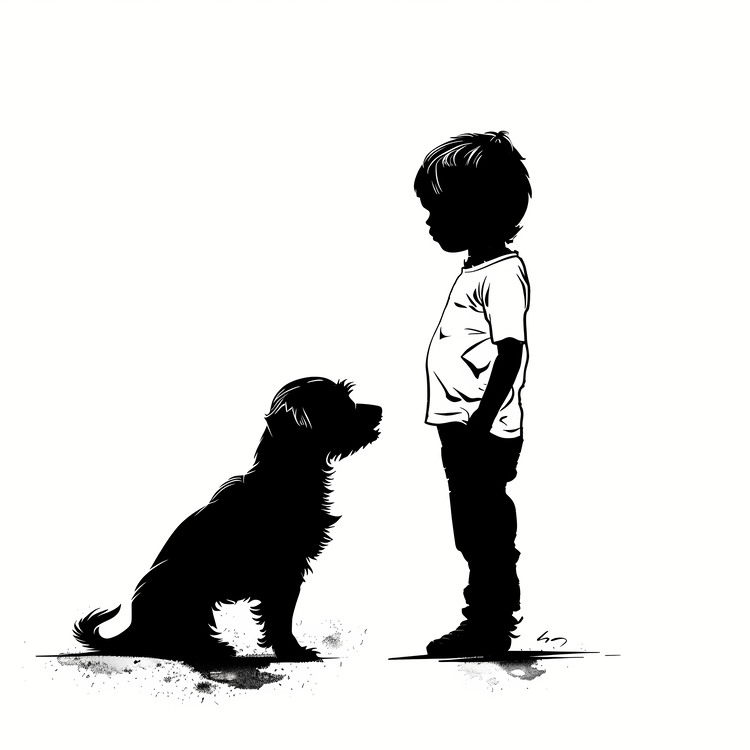 Kid And Pet,Person,Boy