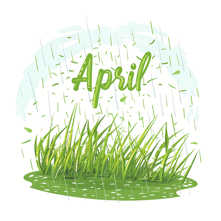 Hello April,Vector,Grass