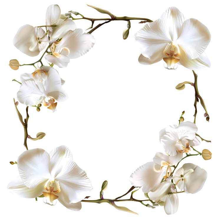 Orchid Day,White,Floral