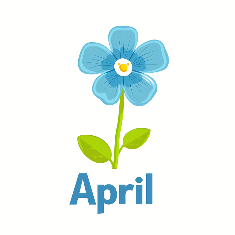 Hello April,Blue Flower,Petal
