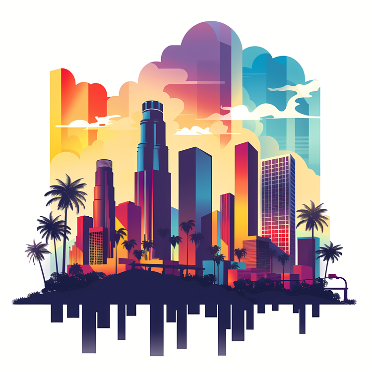 Los Angeles,Skyscrapers,Cityscape