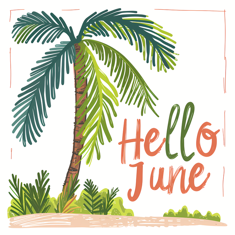 Hello June,Palm Tree,Tropical