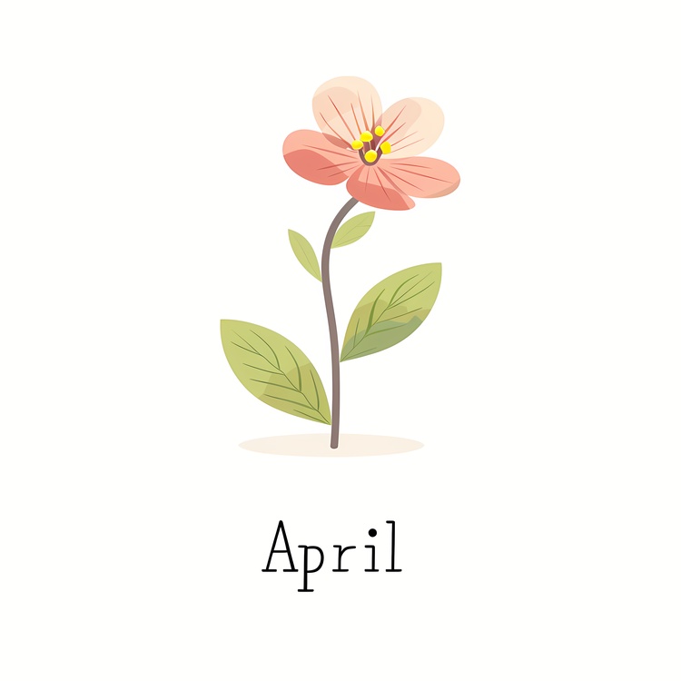 Hello April,Flower,Spring