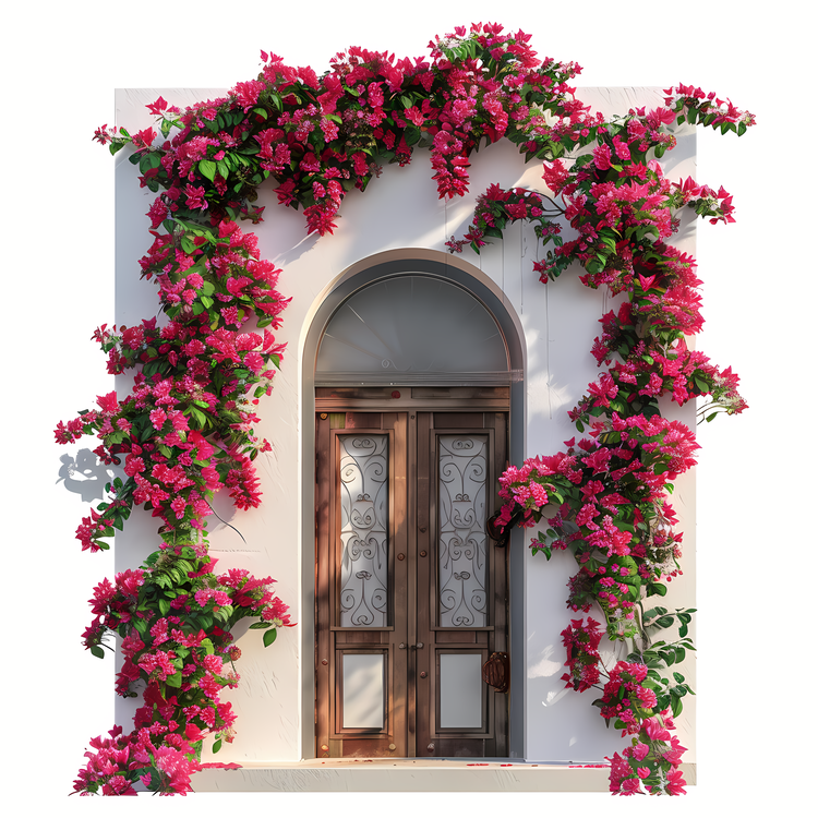 Flower Doorway,Flower Window,Flower