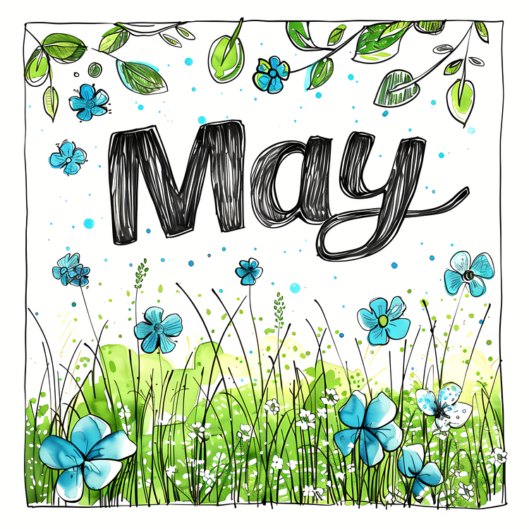 Hello May,May,Wildflowers