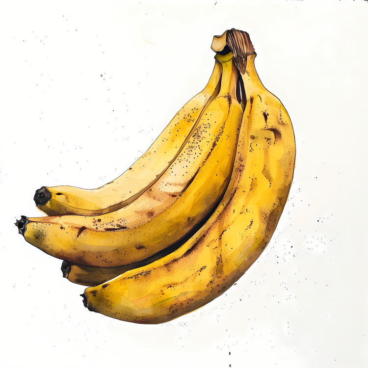 Banana,Watercolor Painting,Bananas
