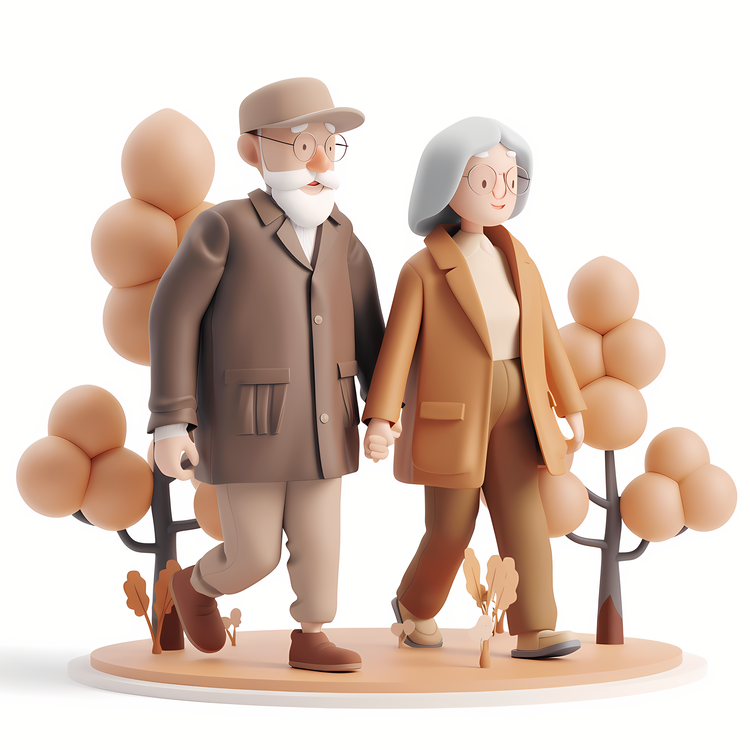 Senior,For   Elderly Couple,Walk