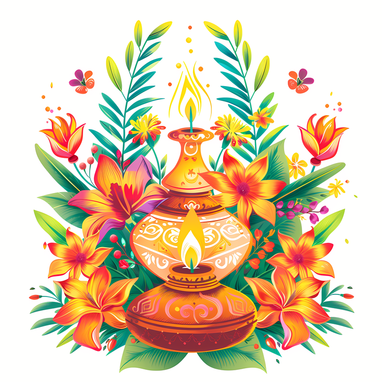 Gudi Padwa,Colorful,Floral