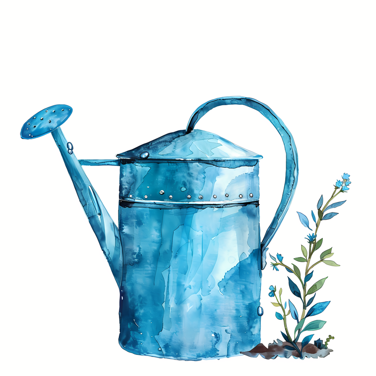Garden Watercan,Watercolor,Gardening Tools