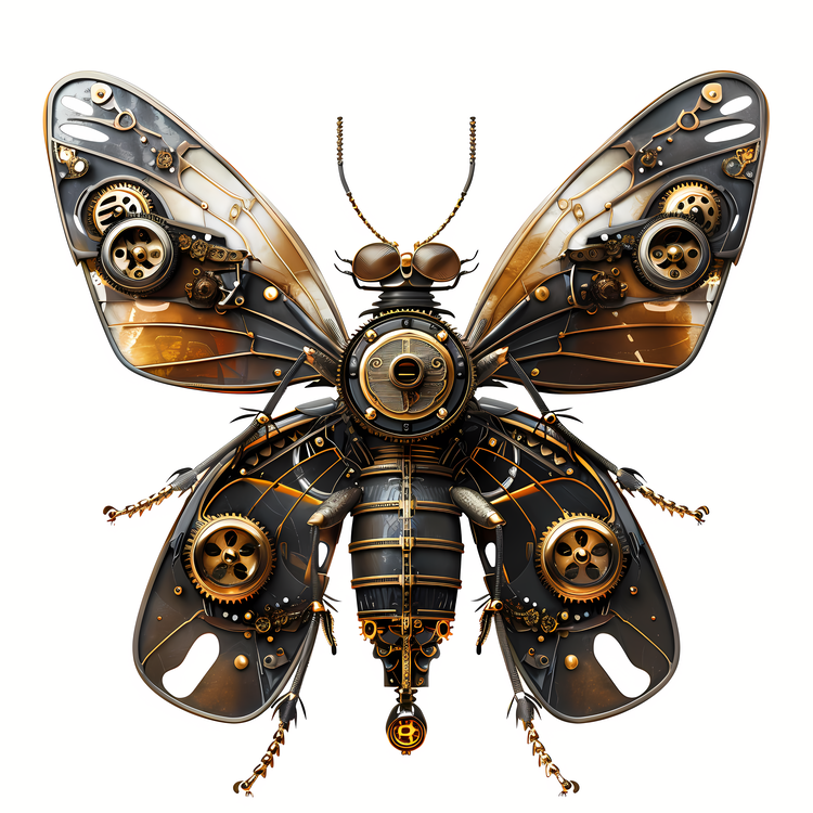 Steampunk,Steam Punk Butterfly,Gear Insect