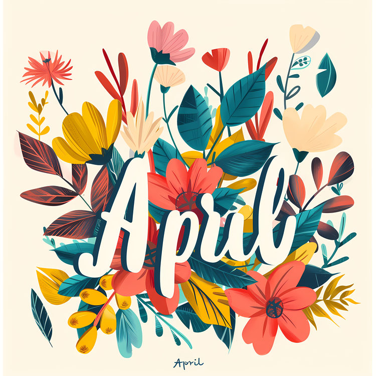 Hello April,Flowers,Spring