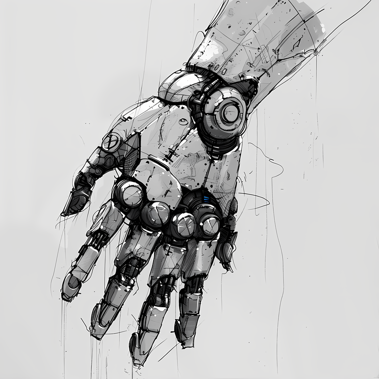 Robot Hand,Robotic,Steel