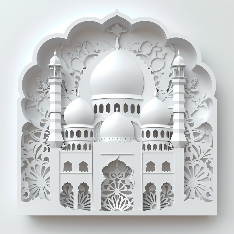 Eid Alfitr,For   Are,3d Model Of A Mosque