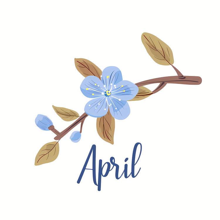 Hello April,Flower,April
