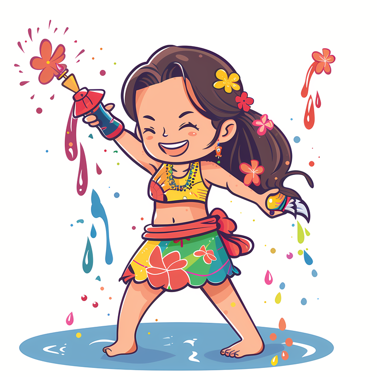 Songkran,Colorful,Cheerful