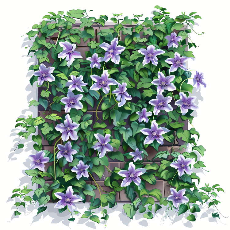 Clematis Flower,Purple,Flowers
