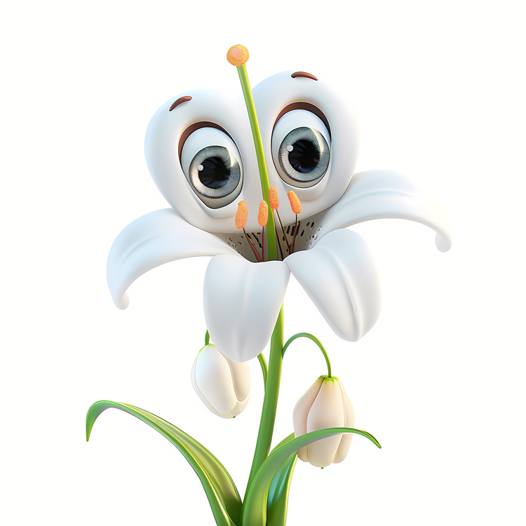 3d Cartoon Flowers,Cute,Funny
