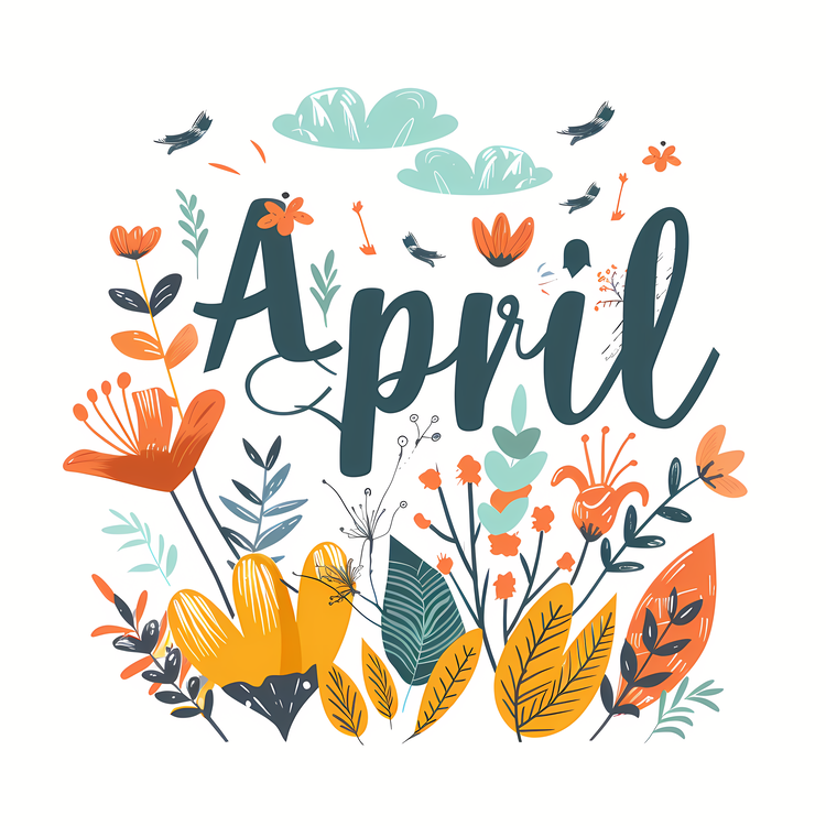 Hello April,Spring,Flowers