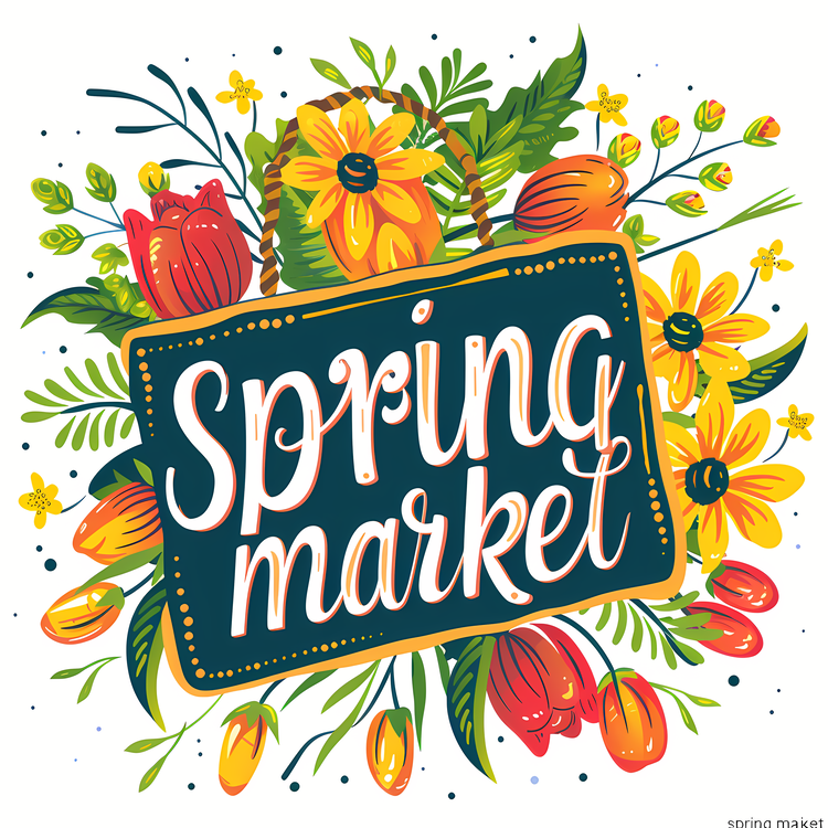 Spring Market,Flower Market,Floral Market
