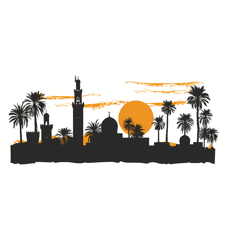 Marrakech,Silhouette,Arabian Nights