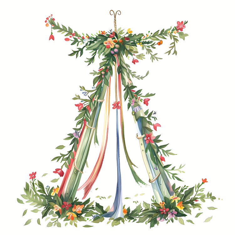 Maypole,Floral,Arrangement