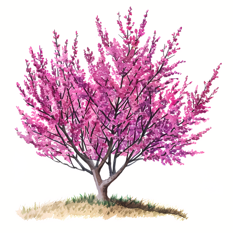 Redbud Tree,Pink Flowering Tree,Cherry Blossom