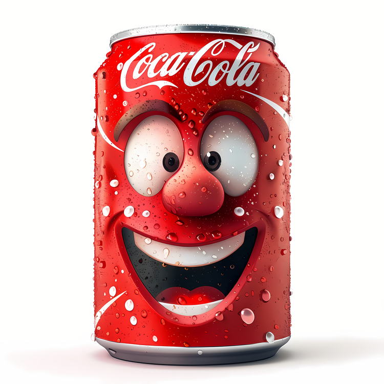 Coca Cola,Caricature,Soda Can