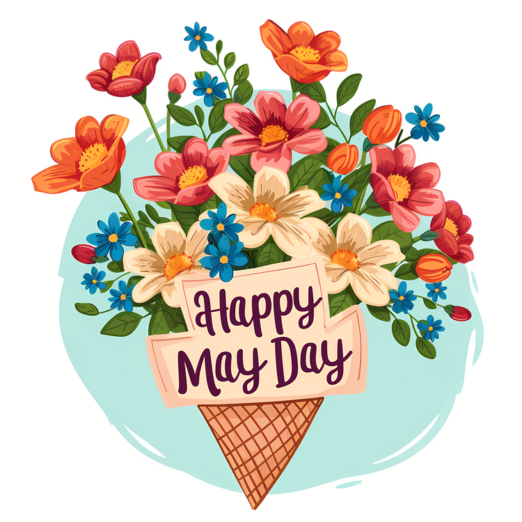 May Day,Happy,Flowers