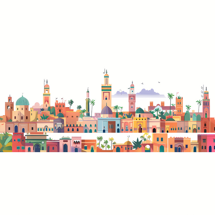 Marrakech,Skyline,Cityscape