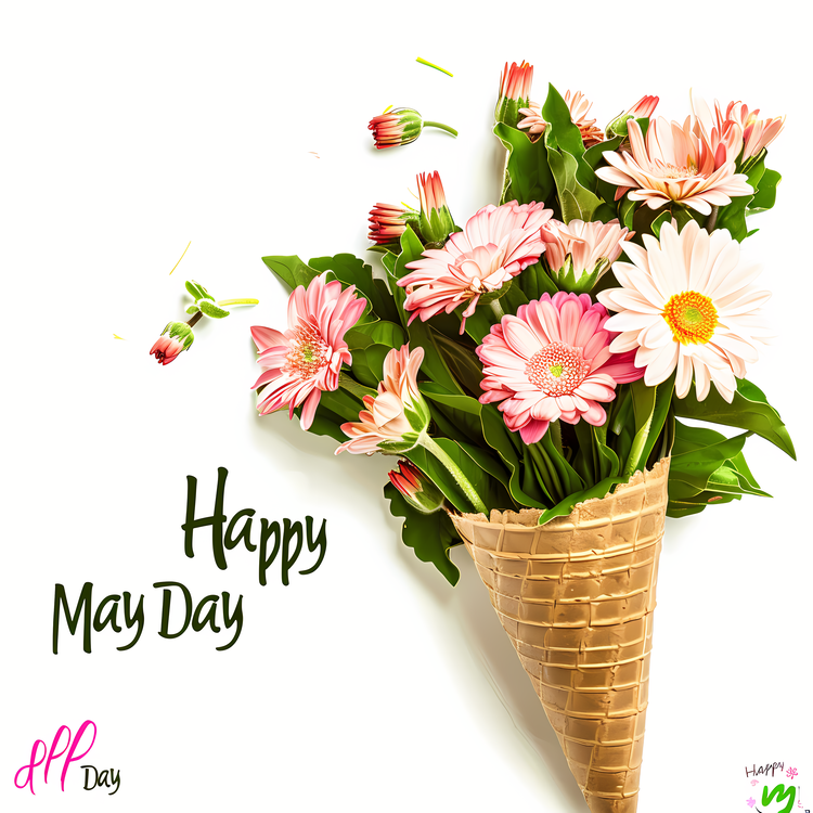 May Day,Happy May Day,Flower Bouquet