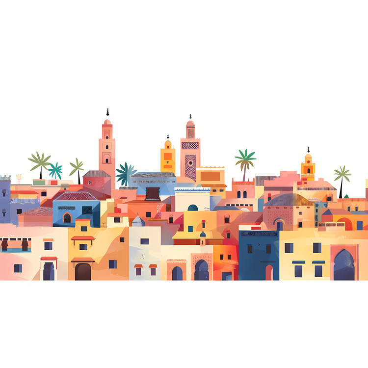 Marrakech,Skyline,Old Town
